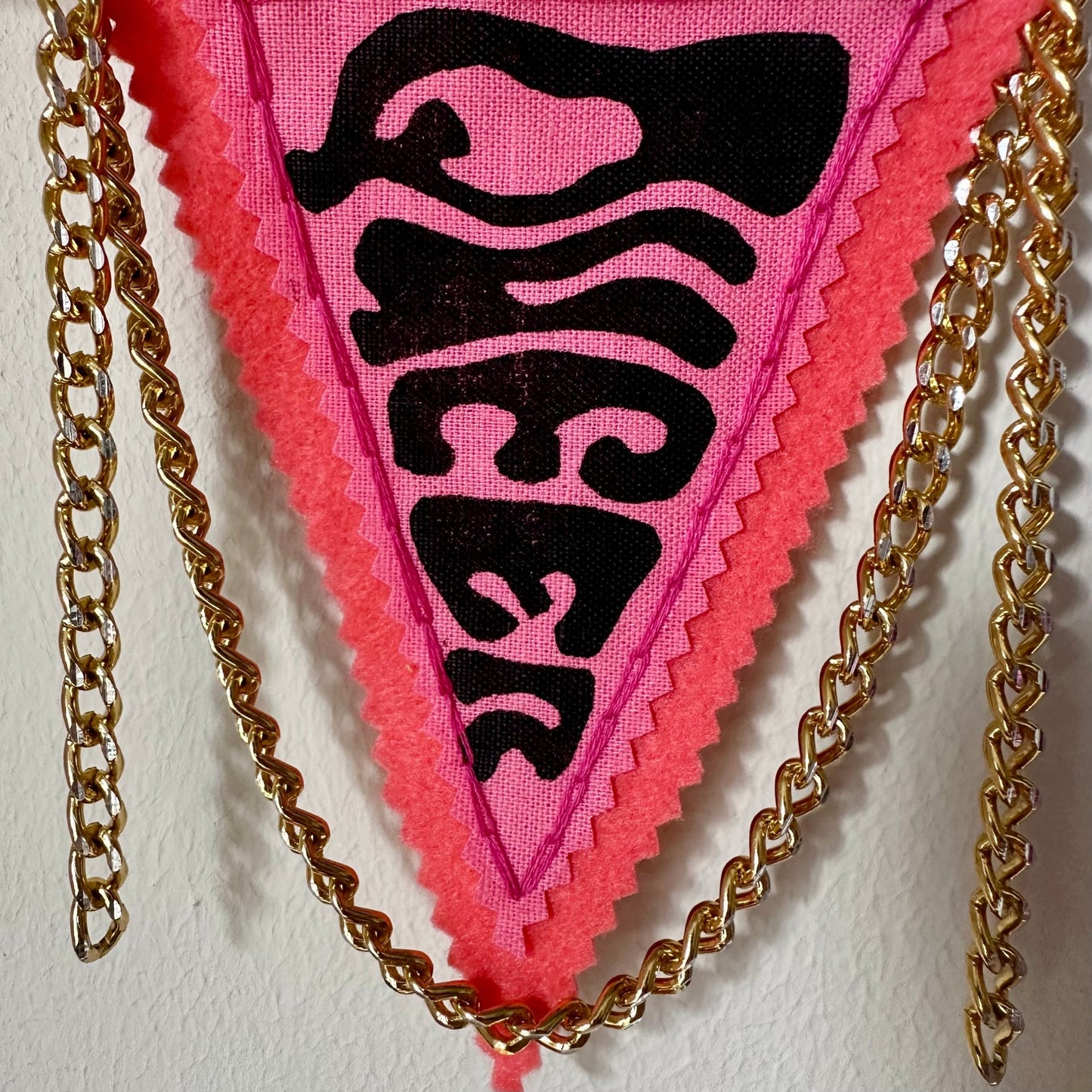 MINI PENNANT FLAG WALL HANGING | Queer Pink - Pulp & Thread