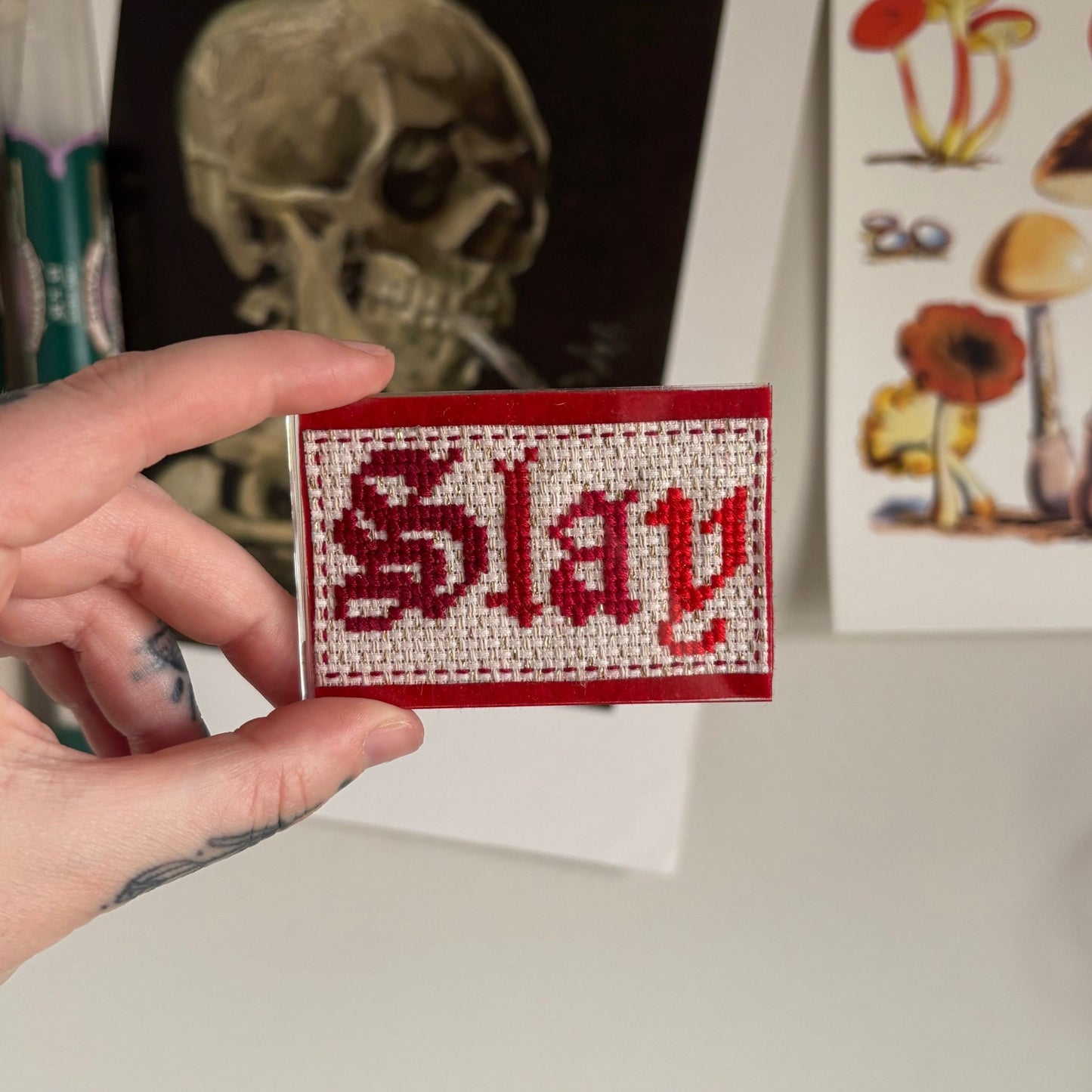CROSS-STITCH MAGNET | Slay - Pulp & Thread
