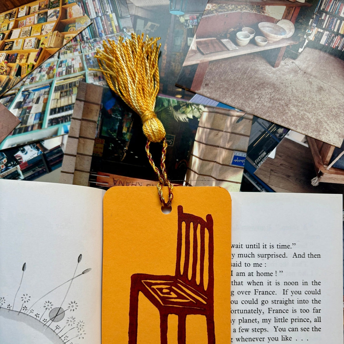 LINO PRINTED BOOKMARK | Sit & Read - Pulp & Thread