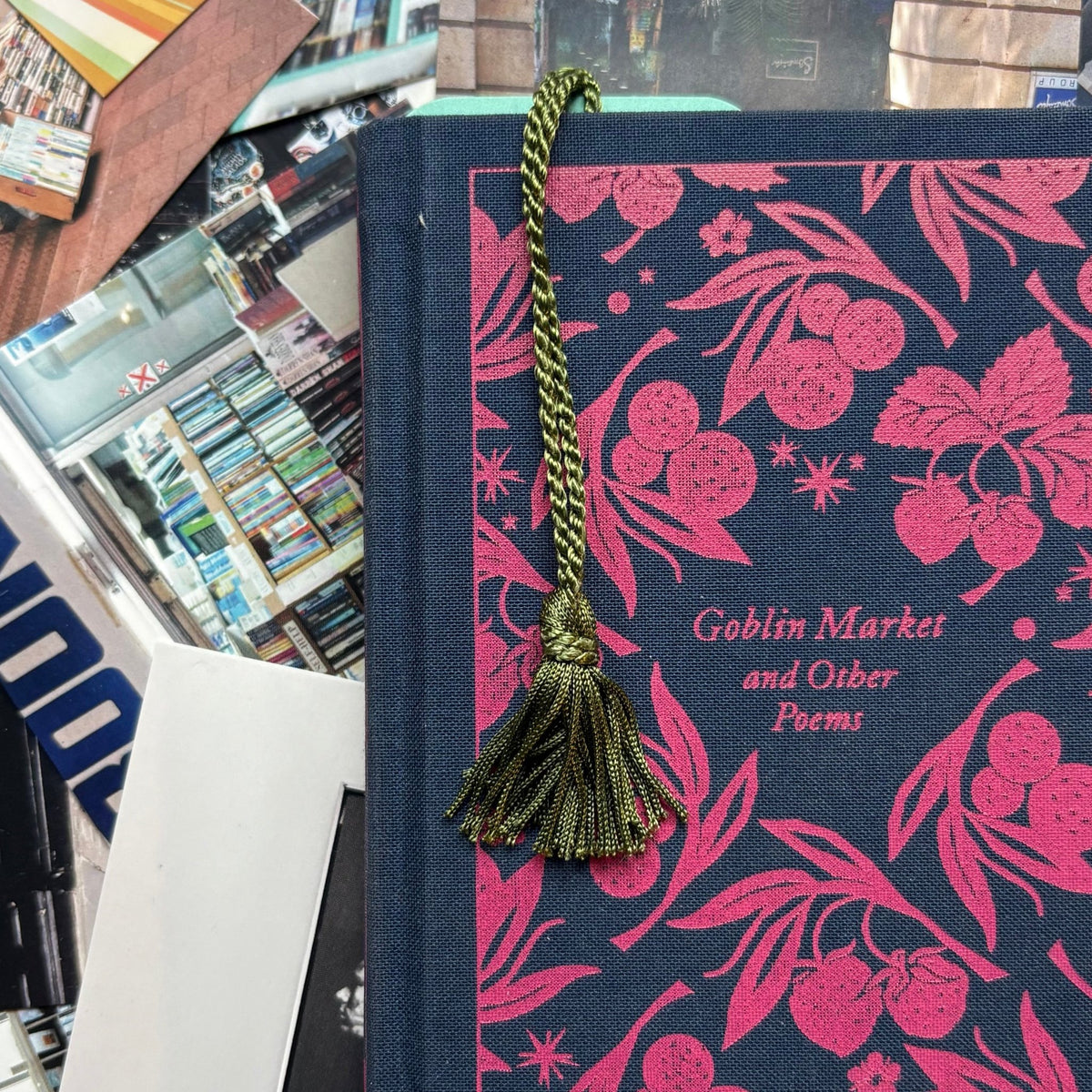 LINO PRINTED BOOKMARK | 3 Wise Teeth - Teal - Pulp & Thread