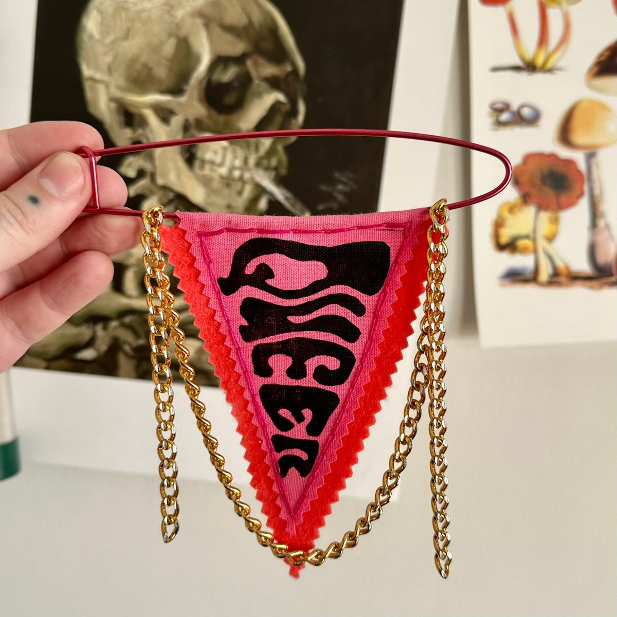 MINI PENNANT FLAG WALL HANGING | Queer Pink - Pulp & Thread