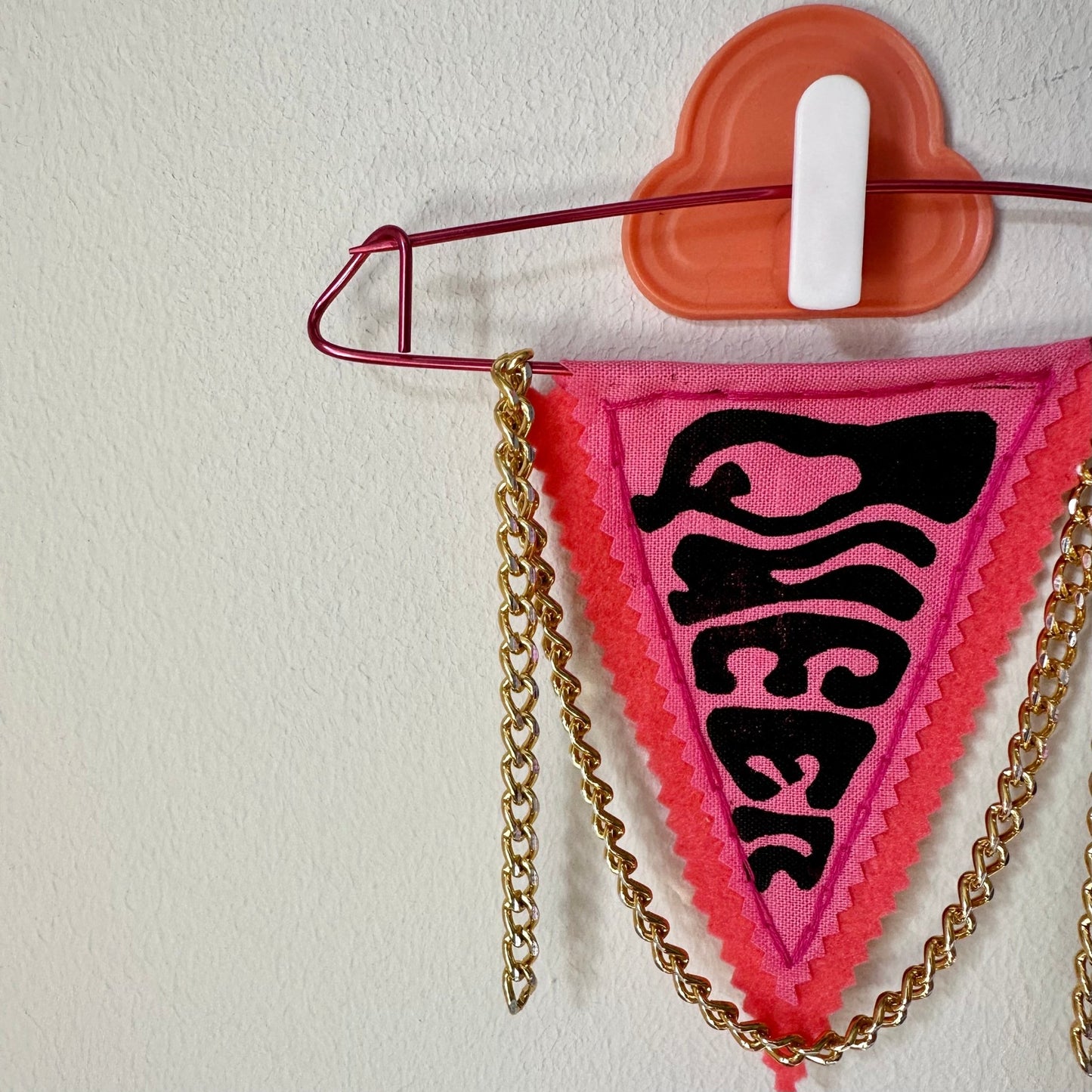 MINI PENNANT FLAG WALL HANGING | Queer Pink - Pulp & Thread