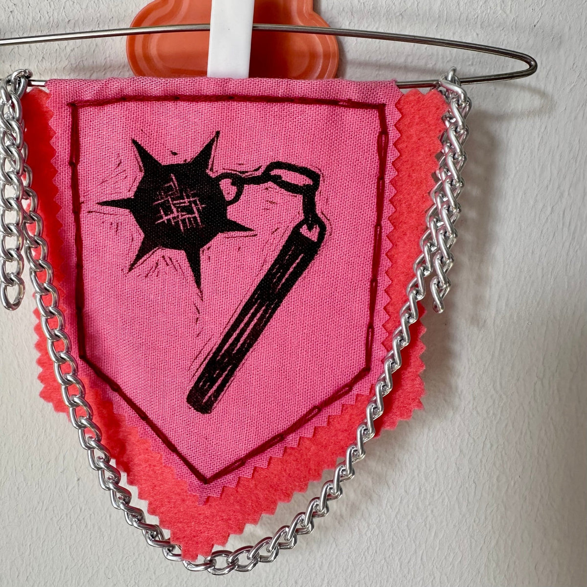 MINI PENNANT FLAG WALL HANGING | Medieval Flail - Pulp & Thread