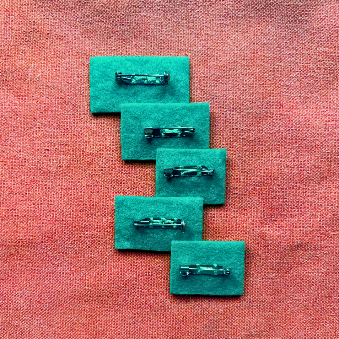 PIN BADGE | Cross Stitch Pronouns - Various