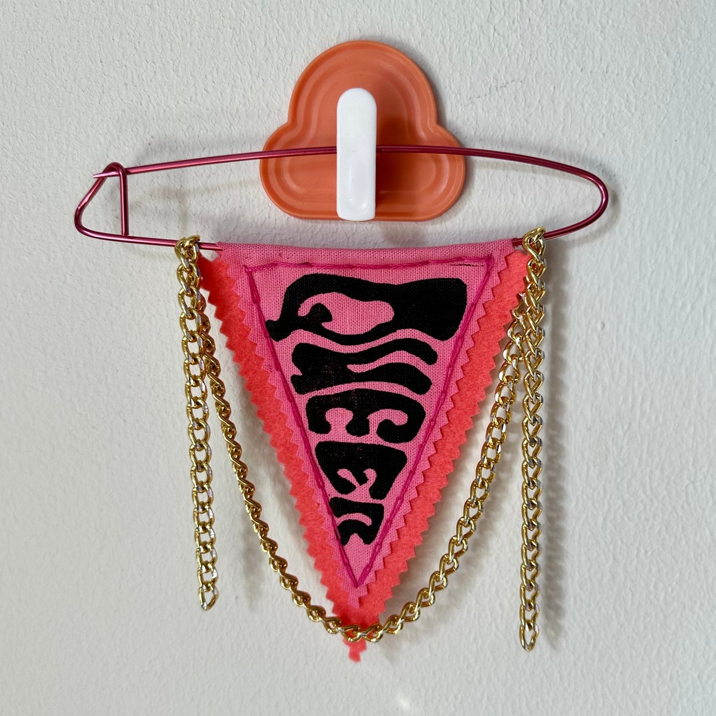 MINI PENNANT FLAG WALL HANGING | Queer Pink - Pulp & Thread