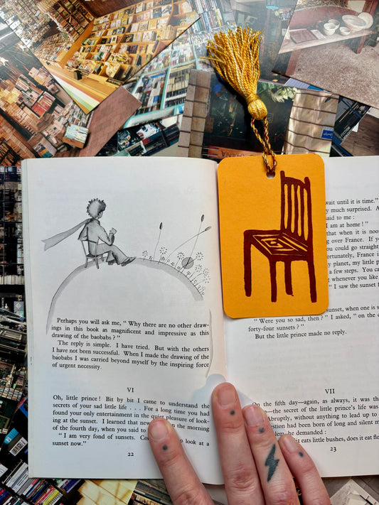 LINO PRINTED BOOKMARK | Sit & Read