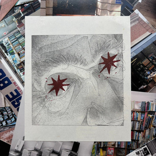 BOOK PAGE LINO PRINT - Seconds | Eyes Full Of Stars - Pulp & Thread