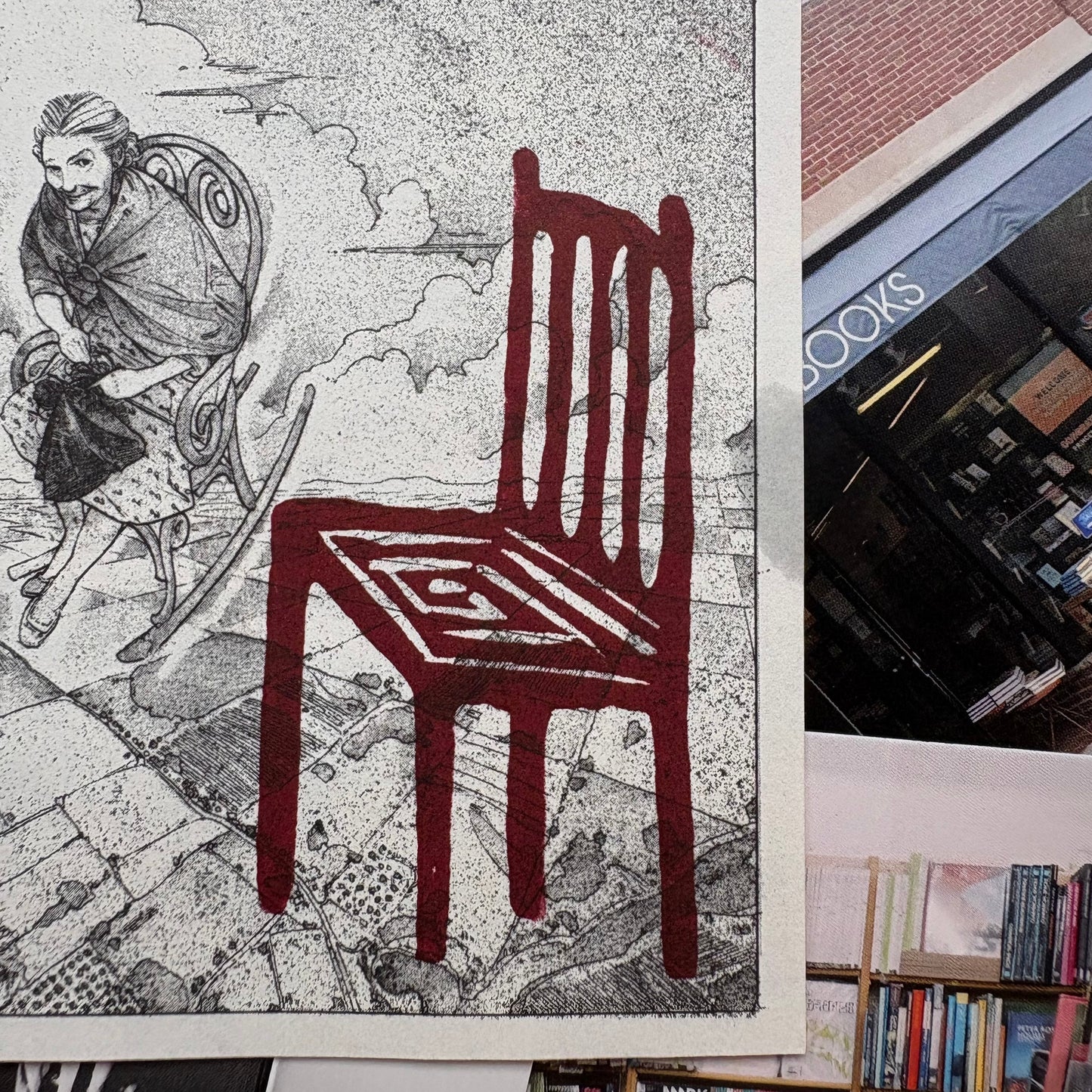 BOOK PAGE LINO PRINT - Seconds | Flying Chair