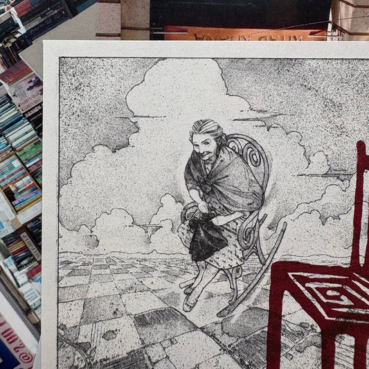 BOOK PAGE LINO PRINT - Seconds | Flying Chair - Pulp & Thread
