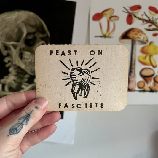VINTAGE POSTCARD LINO PRINT | Feast - Pulp & Thread