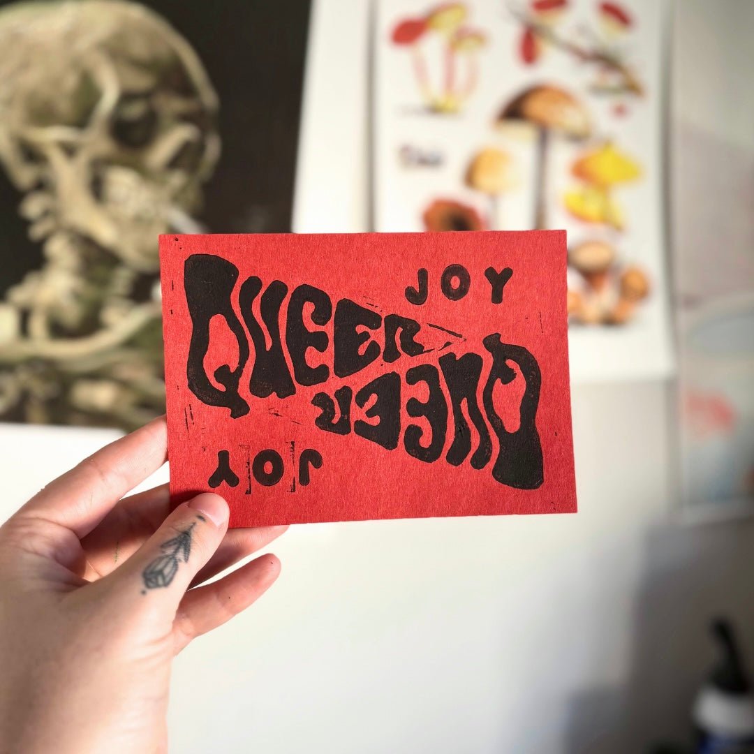 LINO PRINT - Seconds Bundle | Stay Queer - Pulp & Thread