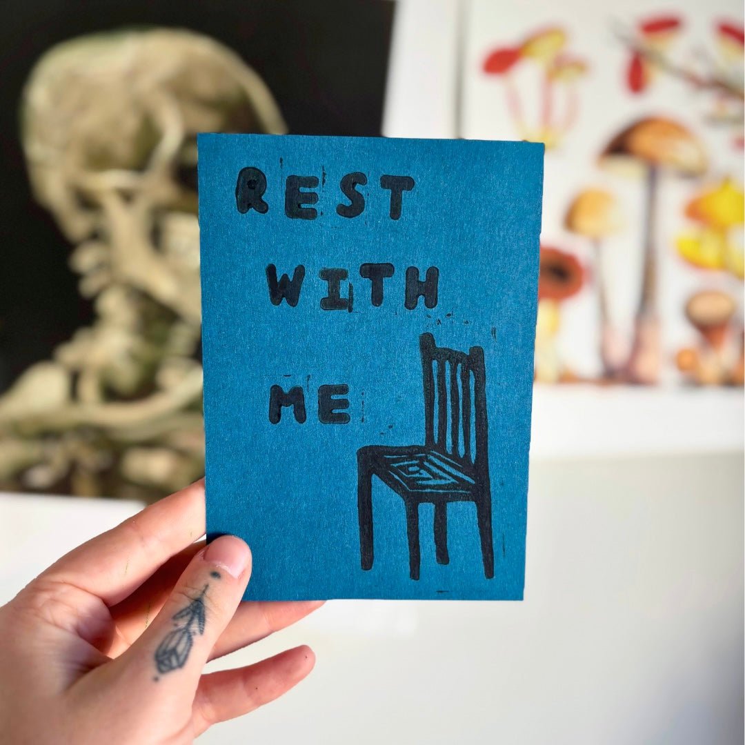 LINO PRINT - Seconds Bundle | Eat + Rest - Pulp & Thread