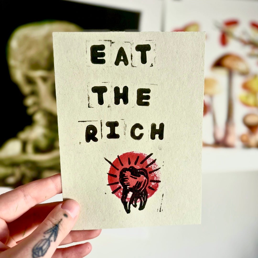 LINO PRINT - Seconds Bundle | Eat + Rest - Pulp & Thread